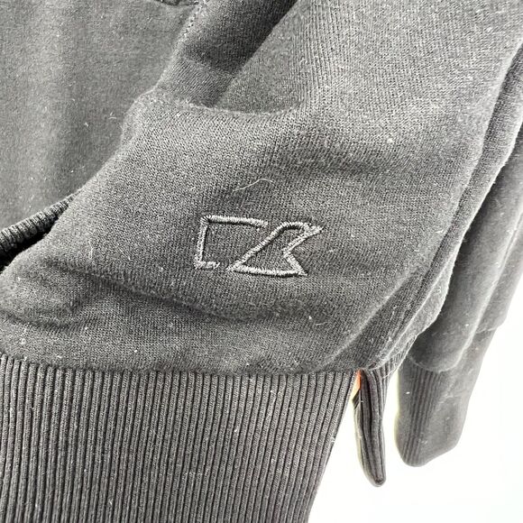 Cutter & Buck Sweatshirt medium womens black thin hooded pocket pullover - Picture 8 of 10